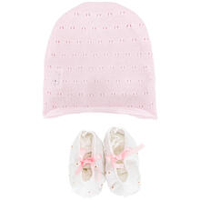 BALLERINA NEONATA + CAPPELLO IN COTONE ESTIVO 