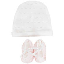 BALLERINA NEONATA + CAPPELLO IN COTONE ESTIVO 