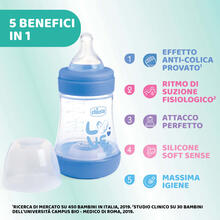 BIBERON ANTICOLICA P5 BOY 150 ML FLUSSO LENTO SILICONE 