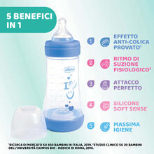 BIBERON ANTICOLICA P5 BOY 240 ML FLUSSO MEDIO SILICONE 