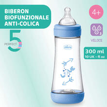 BIBERON ANTICOLICA P5 BOY 300 ML FLUSSO VELOCE SILICONE 