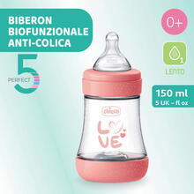 BIBERON ANTICOLICA P5 GIRL 150 ML FLUSSO LENTO SILICONE 