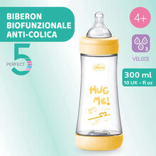 BIBERON ANTICOLICA P5 NEUTRO 300 ML FLUSSO VELOCE SILICONE 