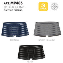 BOXER UOMO COTONE ELASTICIZZATO TAGLIE MAXI 