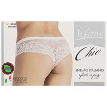 BRASILIANO DONNA IN PIZZO IN COTONE ELASTICIZZATO 