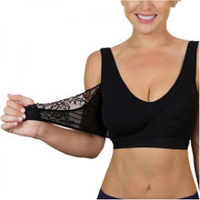 BRASSIERE CON COPPE IMBOTTITE IN MICROFIBRA E PIZZO 