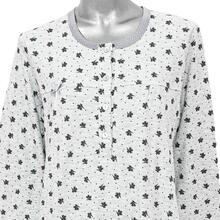 CAMICIA DA NOTTE INTERLOCK STAMPATO MANICA LUNGA 