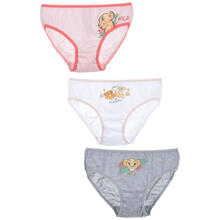 CONFEZIONE 3 PAIA SLIP BIMBA COTONE RE LEONE 