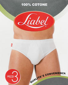 CONFEZIONE 3 PEZZI SLIP UOMO COTONE PETTINATO 