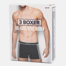 CONFEZIONE 3PZ BOXER UOMO COTONE ELASTICIZZATO 