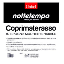 COPRIMATERASSO 1P CON ANGOLI IN SPUGNA GABEL NOTTETEMPO 