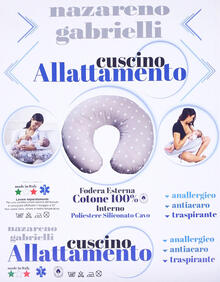 CUSCINO ALLATTAMENTO CM 65X70 SFODERABILE 