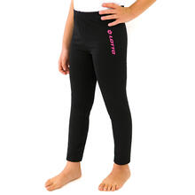 LEGGINGS BAMBINA COTONE ELASTICIZZATO CON LOGO LOTTO 