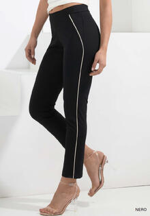 LEGGINGS DONNA COTONE LEGGERO ELASTICIZZATO  CON BANDINA 