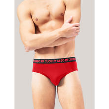 MINISLIP UOMO ROSSO COTONE ELASTICIZZATO 