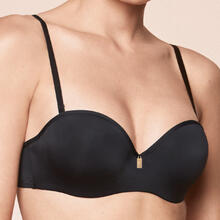 REGGISENO A FASCIA MICROFIBRA CON BRETELLE AMOVIBILI 