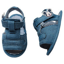 SANDALO ESTIVO NEONATO MICKEY IN JEANS DI COTONE 