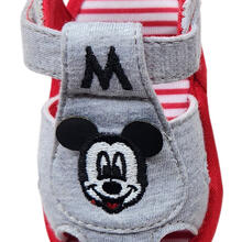 SANDALO ESTIVO NEONATO MICKEY IN JEANS DI COTONE RICAMATO 