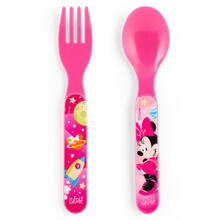 SET POSATE MINNIE COSMO CUCCHIAINO + FORCHETTA 