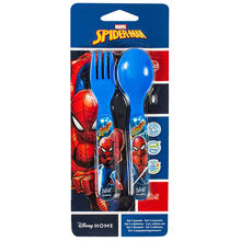 SET POSATE SPIDERMAN CUCCHIAINO + FORCHETTA 