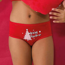 SLIP BIMBA ROSSO NATALE COTONE ELASTICIZZATO 