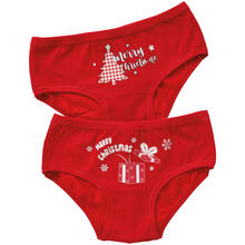 SLIP BIMBA ROSSO NATALE COTONE ELASTICIZZATO 