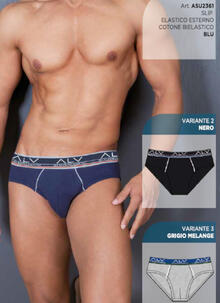 SLIP UOMO COTONE ELASTICIZZATO 