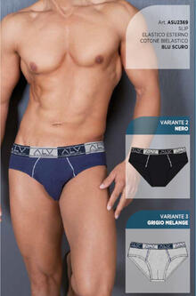 SLIP UOMO COTONE ELASTICIZZATO 