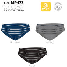 SLIP UOMO COTONE ELASTICIZZATO 