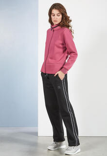 TUTA DONNA FELPA GARZATA FULL ZIP 